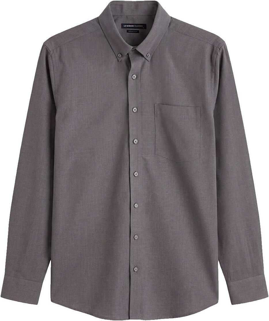 سعر ومواصفات LC WAIKIKI Regular Fit Linen Look Men'S Shirt L Anthracite (B0HKTGYFDC) على Amazon EG