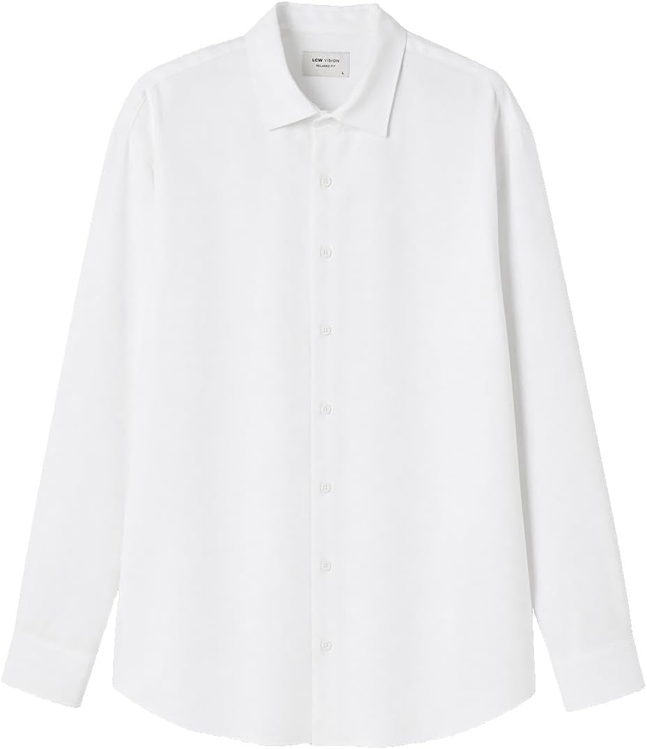 سعر ومواصفات LC WAIKIKI Regular Fit Men'S Shirt S White (B0HKSQH56K) على Amazon EG