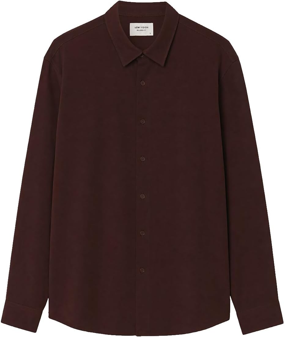 سعر ومواصفات LC WAIKIKI Regular Fit Men'S Shirt L Plum (B0HKSS4FGC) على Amazon EG