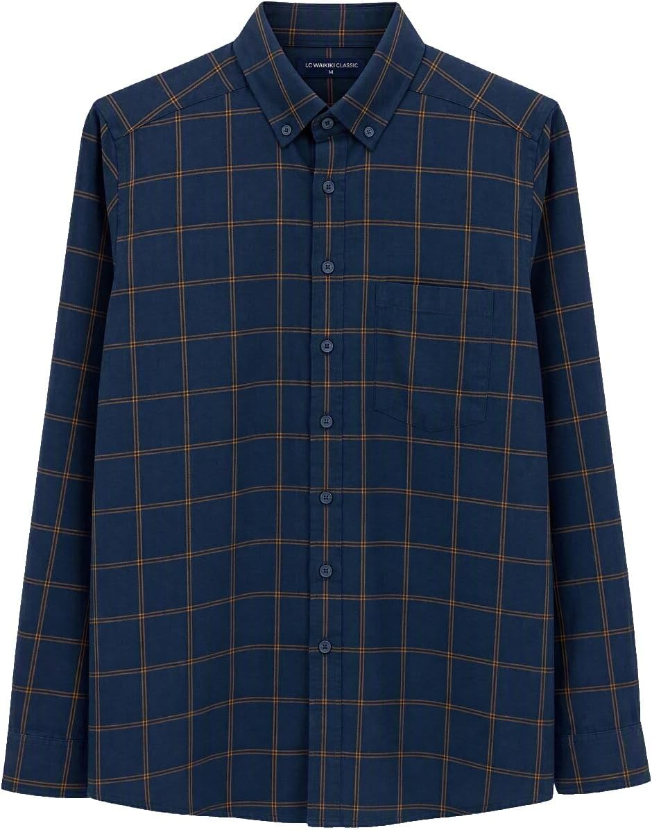 سعر ومواصفات LC WAIKIKI Regular Fit Plaid Men'S Shirt Xxl Yellow (B0HKT53D61) على Amazon EG