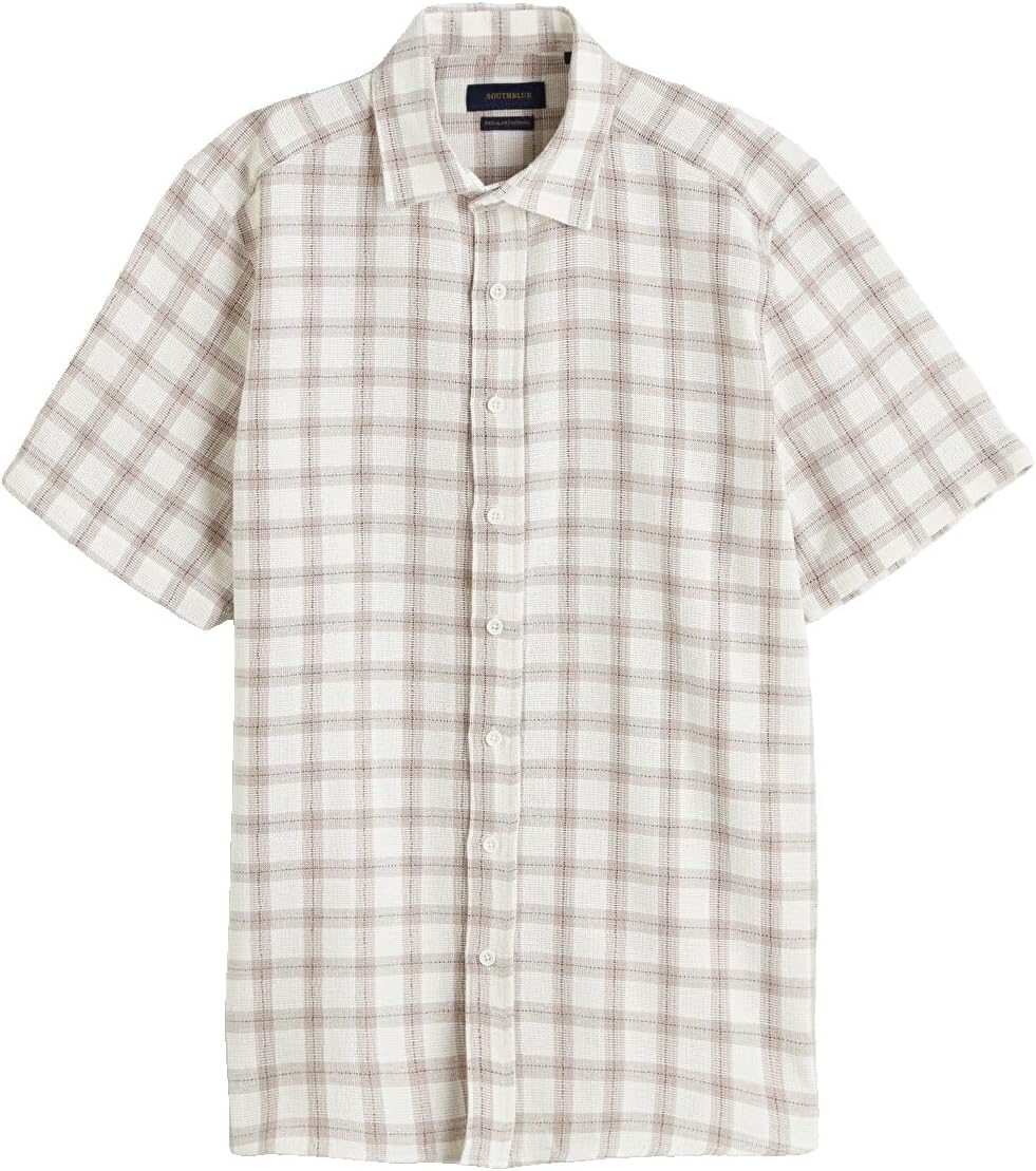 سعر ومواصفات LC WAIKIKI Regular Fit Plaid Men'S Shirt L Beige (B0HKT96Z3M) على Amazon EG