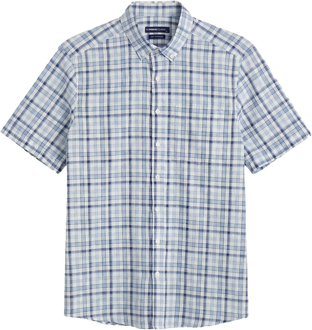 سعر ومواصفات LC WAIKIKI Regular Fit Plaid Men'S Shirt S6F350Z8-LLC (B0HKTJ4SPV) على Amazon EG