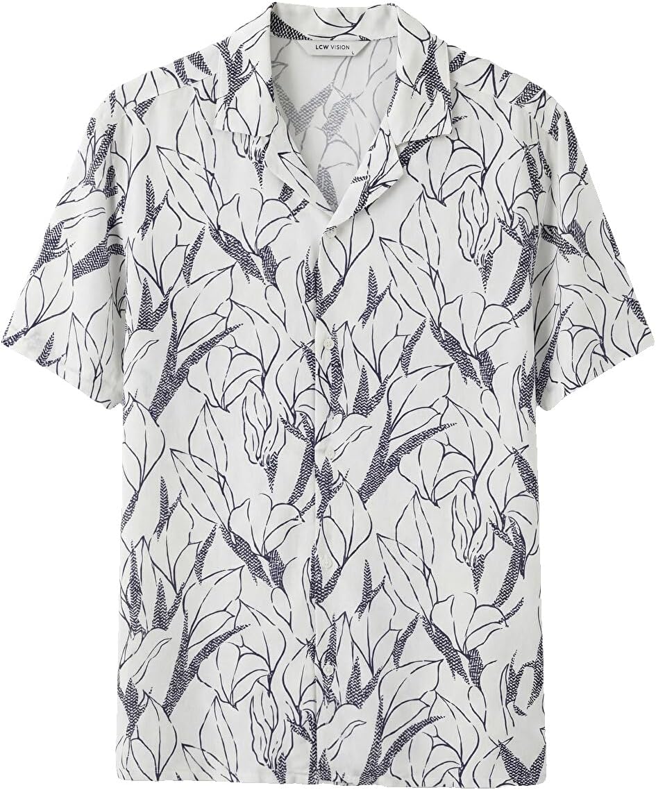 سعر ومواصفات LC WAIKIKI Regular Fit Printed Viscose Men'S Shirt S6AK74Z8-LSJ (B0HKT6H54D) على Amazon EG