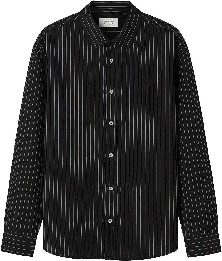 سعر ومواصفات LC WAIKIKI Regular Fit Striped Dobby Men'S Shirt Xl Navy (B0HKTJSPB3) على Amazon EG