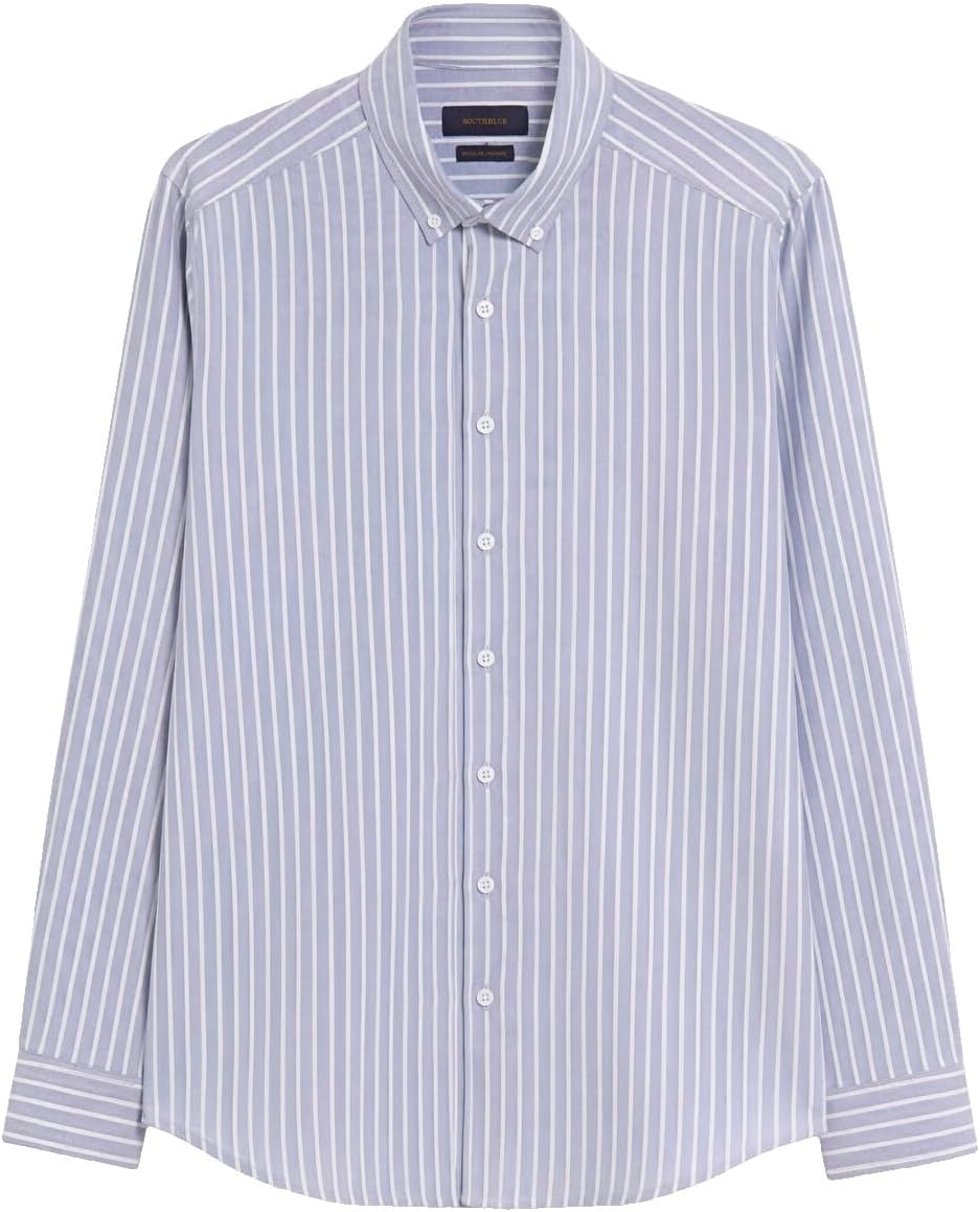سعر ومواصفات LC WAIKIKI Regular Fit Striped Oxford Men'S Shirt M Blue (B0HKTBD8FS) على Amazon EG