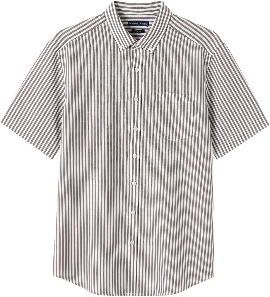 سعر ومواصفات LC WAIKIKI Regular Fit Striped Oxford Men's Shirt (B0HKTFWWWQ) على Amazon EG