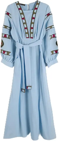سعر ومواصفات LC WAIKIKI S5NM08Z8-Z2S-1 Classic Shawl Collar Regular Dresses - Women (B0FK3WJDPT) على Amazon EG