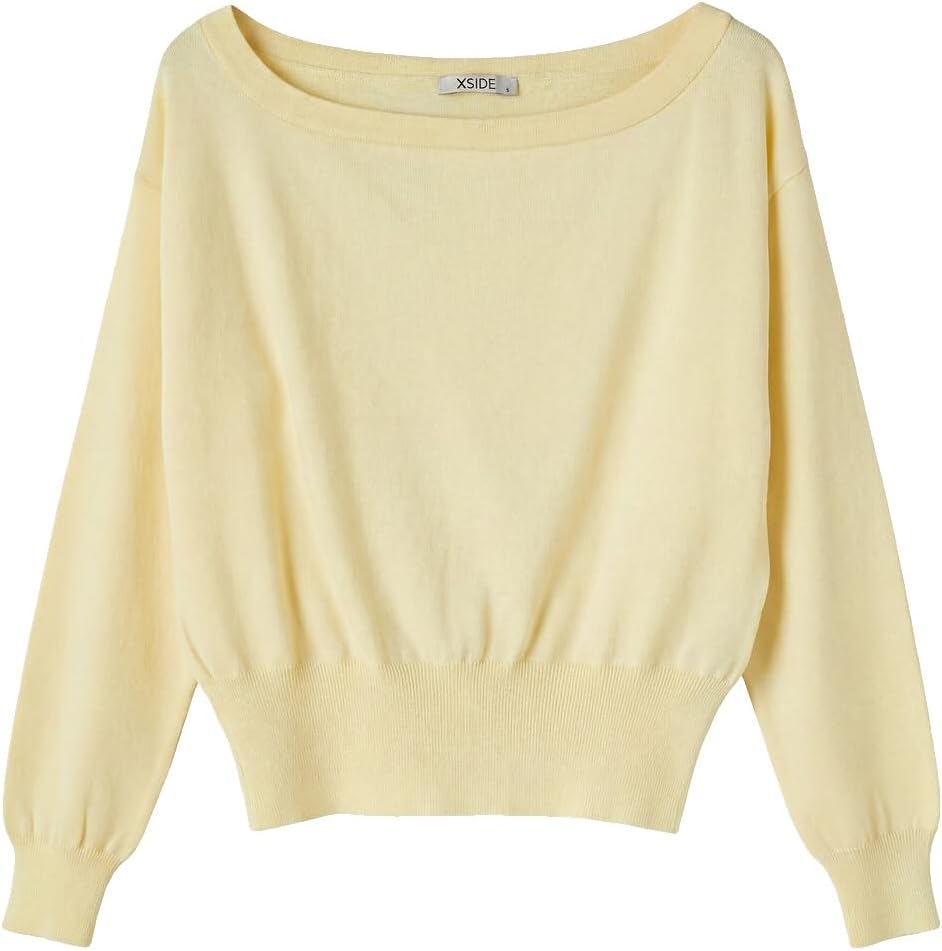 سعر ومواصفات LC WAIKIKI Slash Neck Women'S Knitwear Sweater M Yellow (B0HKTB7H2P) على Amazon EG