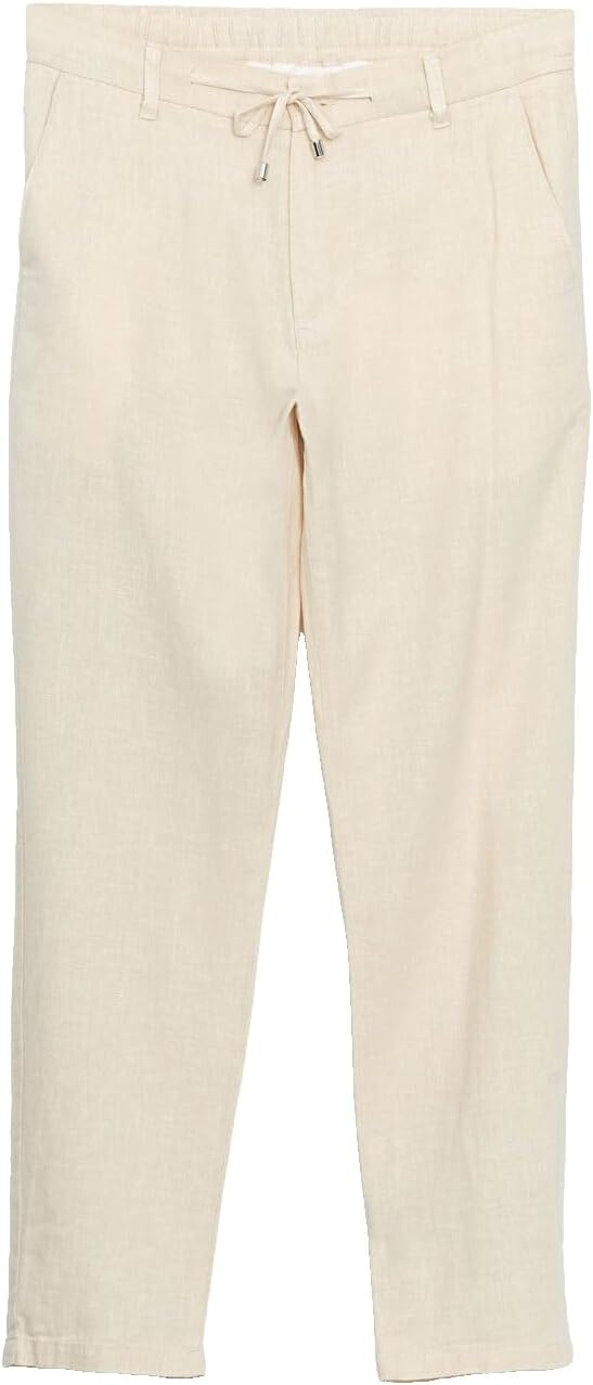 سعر ومواصفات LC WAIKIKI Slim Fit Linen Blend Men'S Trousers 34 Beige (B0HKTLC6TY) على Amazon EG