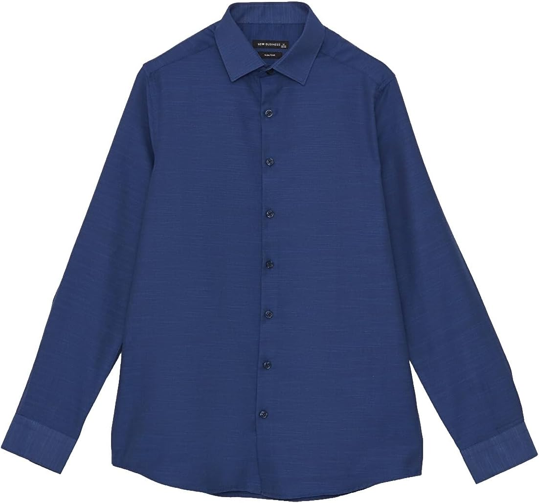 سعر ومواصفات LC WAIKIKI Slim Fit Long Sleeve Men'S Shirt L Navy (B0HKSY2RY1) على Amazon EG
