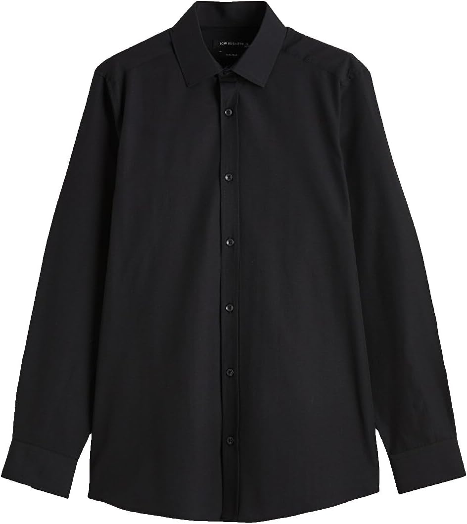 سعر ومواصفات LC WAIKIKI Slim Fit Men'S Shirt 2Xl Black (B0HKT8ZTZ3) على Amazon EG