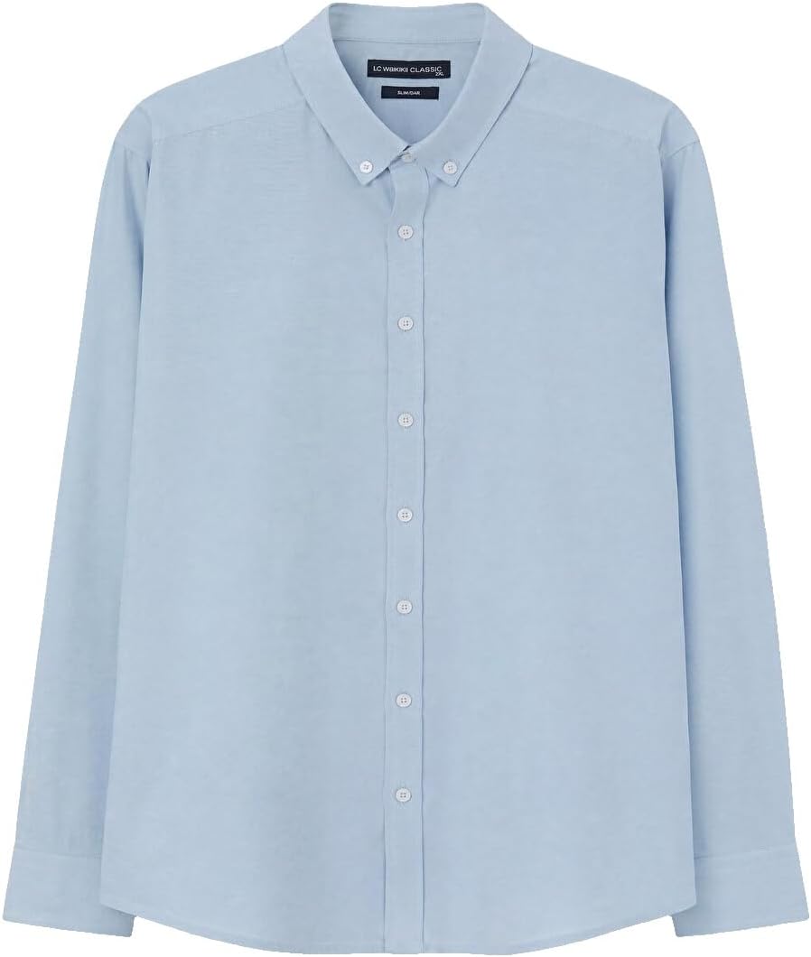 سعر ومواصفات LC WAIKIKI Slim Fit Oxford Men'S Shirt Xl Blue (B0HKTF8Z75) على Amazon EG
