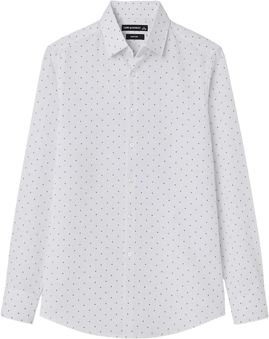 سعر ومواصفات LC WAIKIKI Slim Fit Printed Men'S Shirt M White (B0HKTBF8WM) على Amazon EG