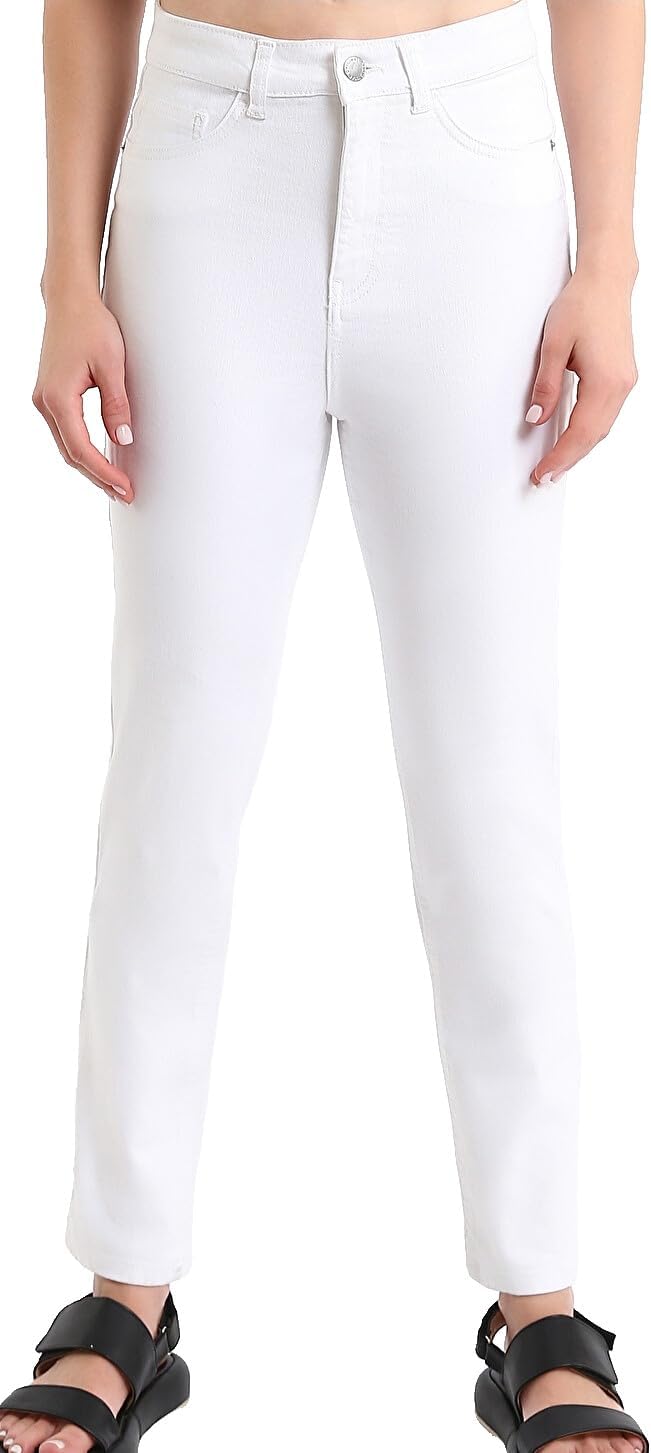 سعر ومواصفات LC WAIKIKI Slim Mom Women'S Jeans 26 White (B0HKTFRZ4L) على Amazon EG