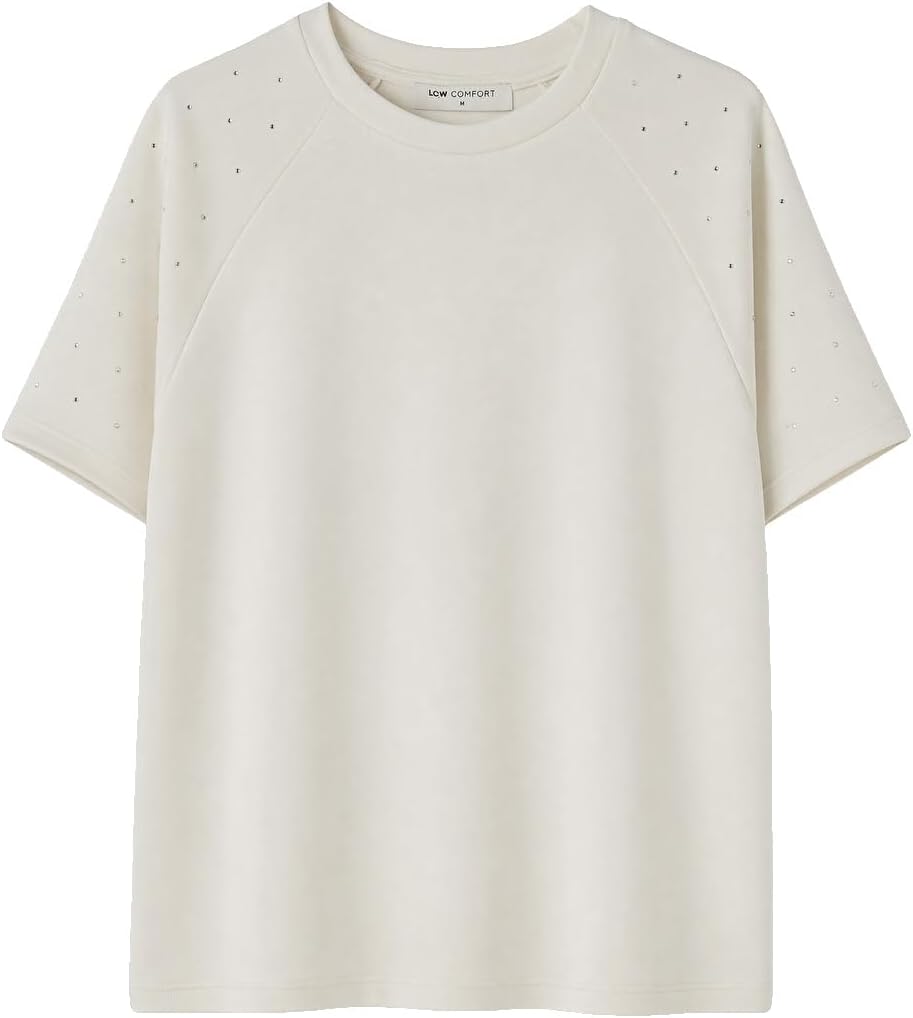 سعر ومواصفات LC WAIKIKI Soft Touch Rhinestone Embellished Blouse L Beige W6T224Z8-ZV3-L-8685006739400 (B0HKT64N3C) على Amazon EG