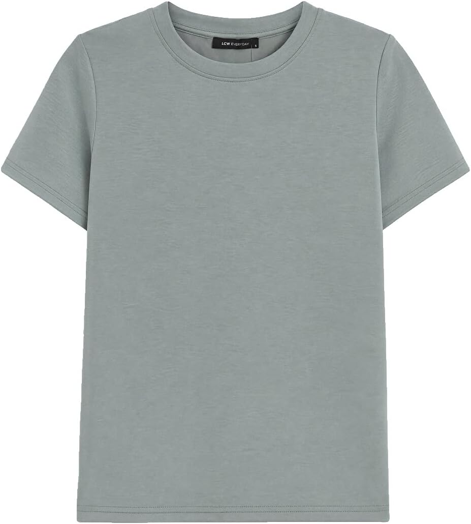 سعر ومواصفات LC WAIKIKI Soft Touch Women'S T-Shirt M Khaki (B0HKT5XCBC) على Amazon EG