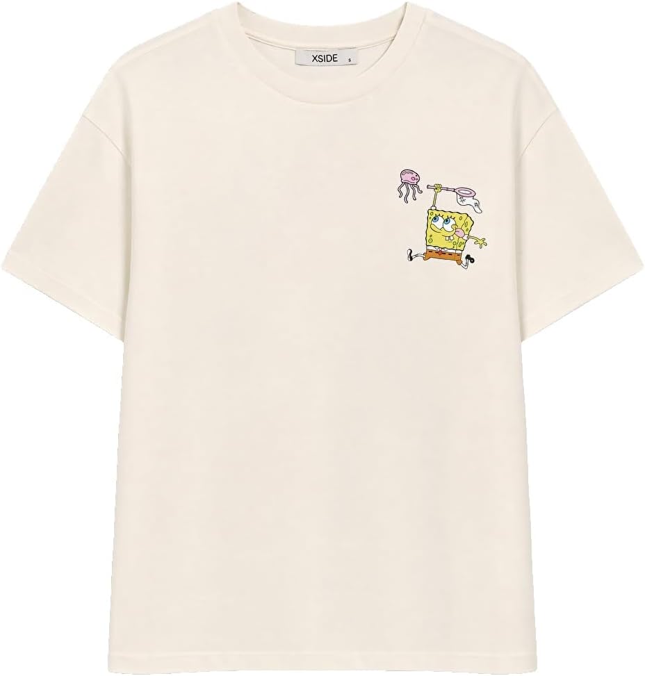 سعر ومواصفات LC WAIKIKI Spongebob Printed 100% Cotton Women'S T-Shirt Xl Beige (B0HKSX82G3) على Amazon EG
