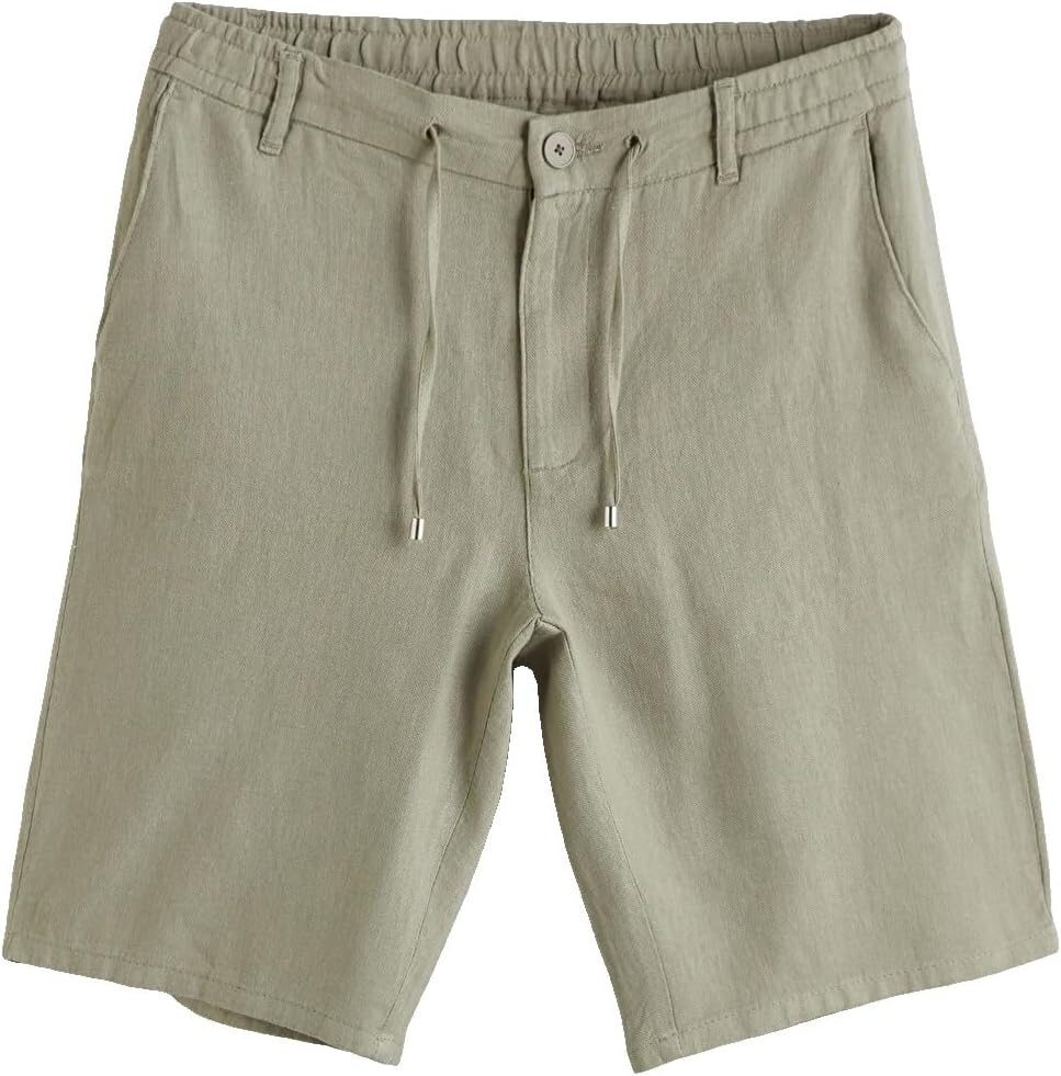سعر ومواصفات LC WAIKIKI Standard Fit Linen Blend Men'S Shorts 32 Green (B0HKTJCL37) على Amazon EG