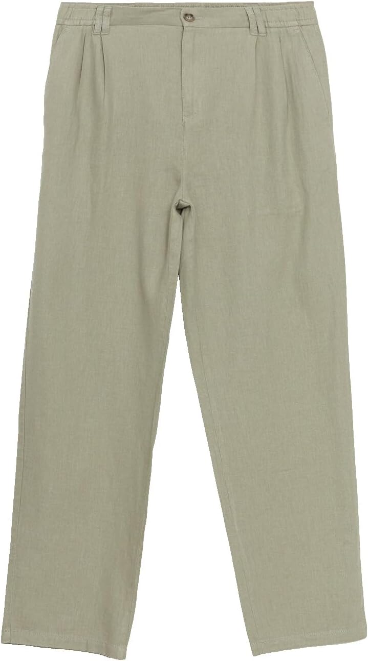 سعر ومواصفات LC WAIKIKI Standard Fit Linen Blend Men'S Trousers 36 Green (B0HKTNTMKG) على Amazon EG