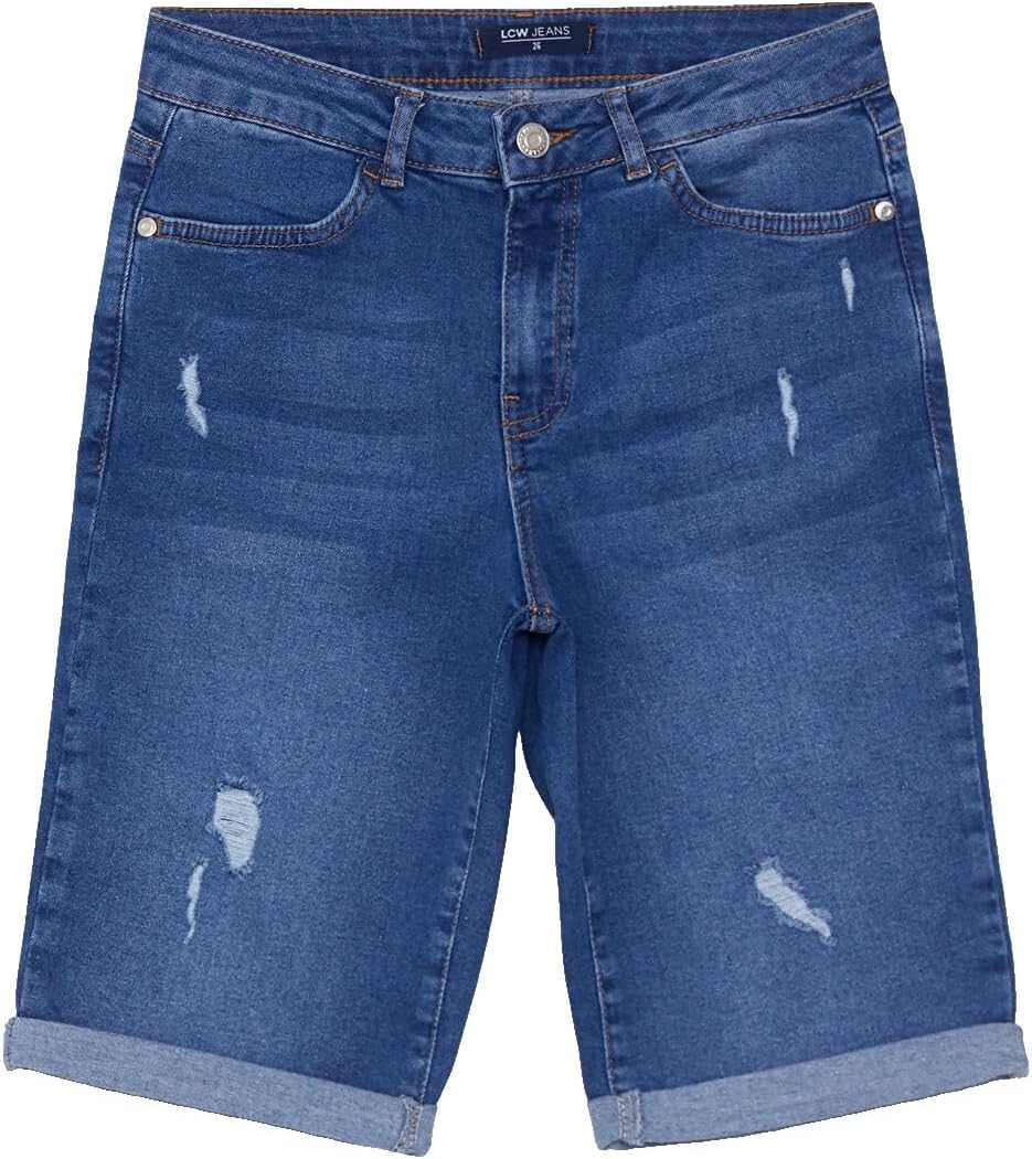 سعر ومواصفات LC WAIKIKI Standard Fit Straight Pocket Detailed Women'S Rodeo Jean Shorts 26 Indigo S2EN78Z8-507-26-8683111535351 (B0HKT3Q724) على Amazon EG