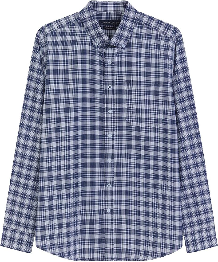 سعر ومواصفات LC WAIKIKI Standard Plaid Poplin Men'S Shirt Xl Navy (B0HKSWMSQ3) على Amazon EG