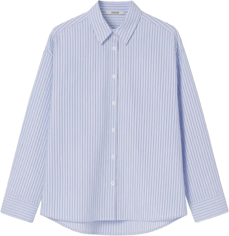 سعر ومواصفات LC WAIKIKI Striped Oversize Poplin Women'S Shirt S Blue W6FC37Z8-LEN-S-8685007356668 (B0HKTG89KC) على Amazon EG