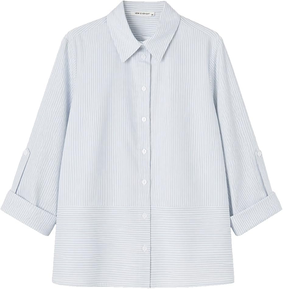 سعر ومواصفات LC WAIKIKI Striped Women's Shirt (B0HJWDKFNC) على Amazon EG