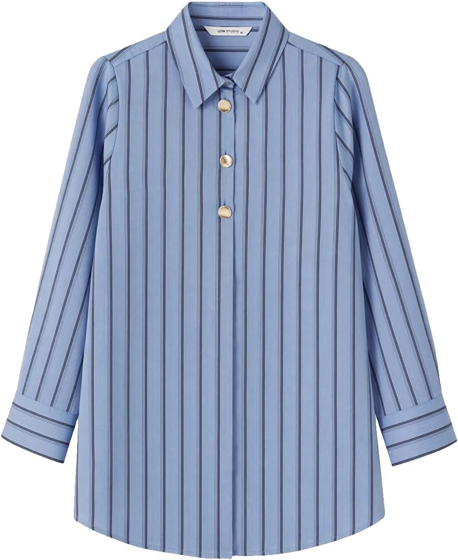 سعر ومواصفات LC WAIKIKI Striped Women'S Shirt Tunic 40 Blue W6R719Z8-LEN-40-8685009063182 (B0HKTM8WT3) على Amazon EG
