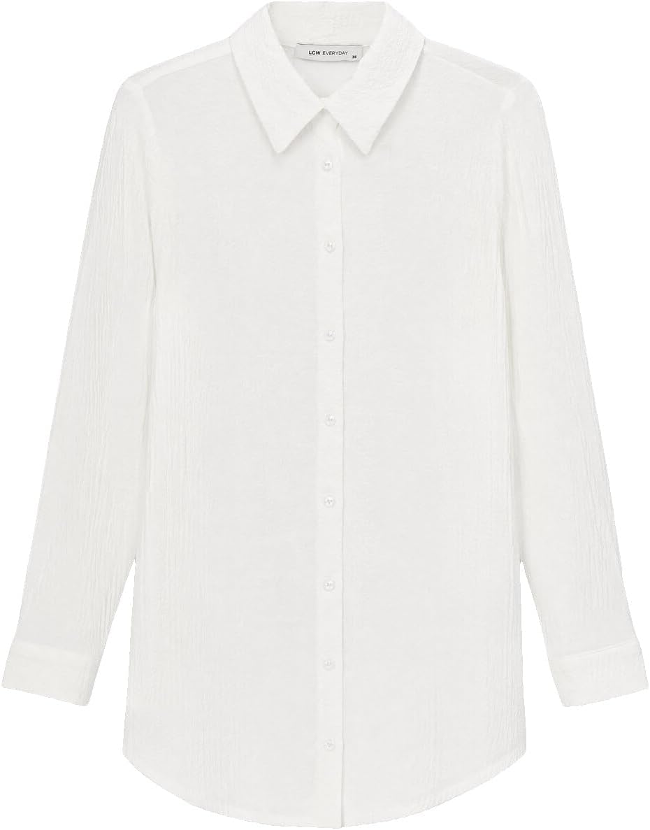 سعر ومواصفات LC WAIKIKI Textured Women's Shirt Tunic (B0HJVMF4N5) على Amazon EG