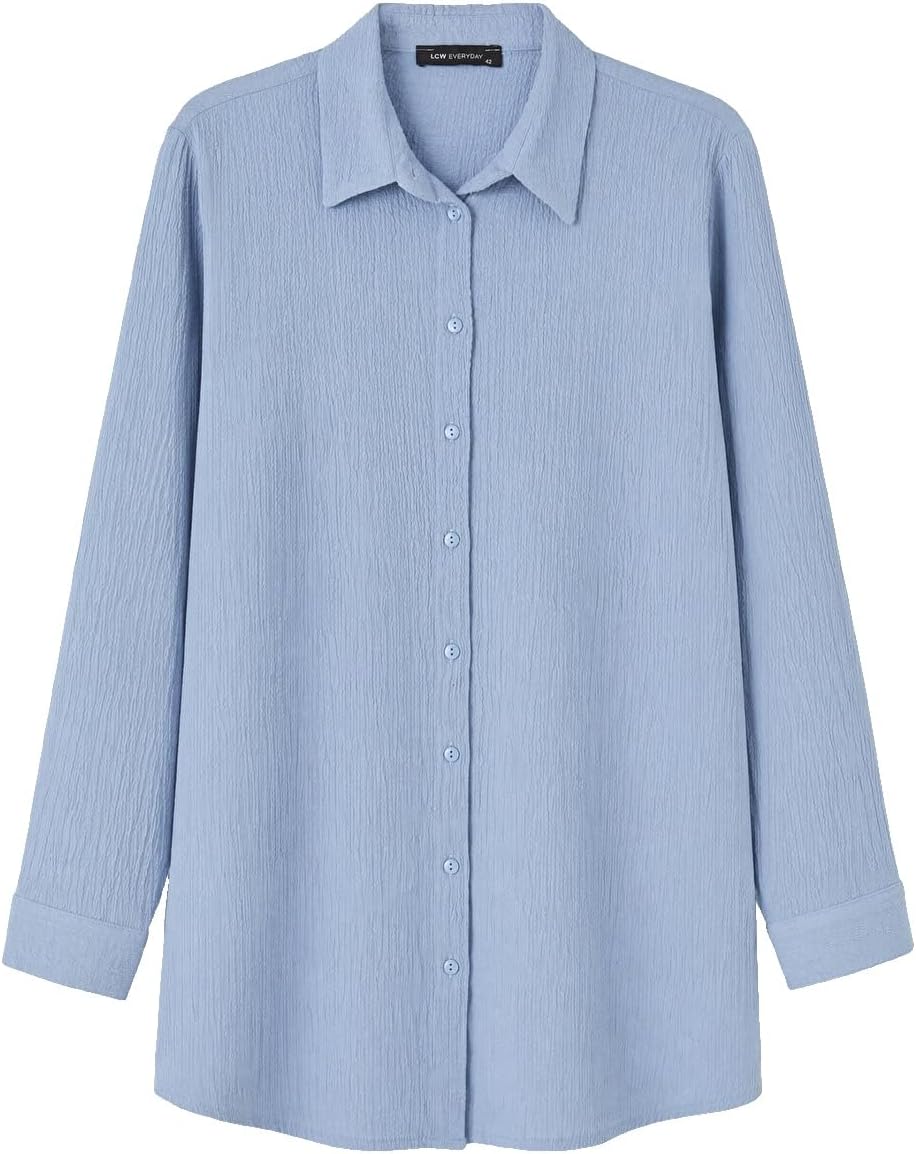 سعر ومواصفات LC WAIKIKI Textured Women's Shirt Tunic (B0HJW9MQR8) على Amazon EG
