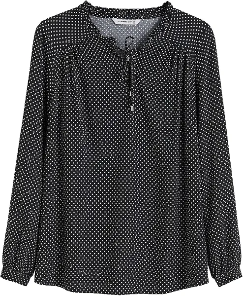 سعر ومواصفات LC WAIKIKI Tie Neck Polka Dot Blouse 44 Black (B0HKTDL2R4) على Amazon EG