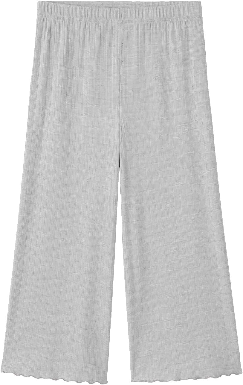 سعر ومواصفات LC WAIKIKI Wide Leg Women'S Ribbed Capri Pyjama Bottoms S Grey (B0HKSVC9NN) على Amazon EG