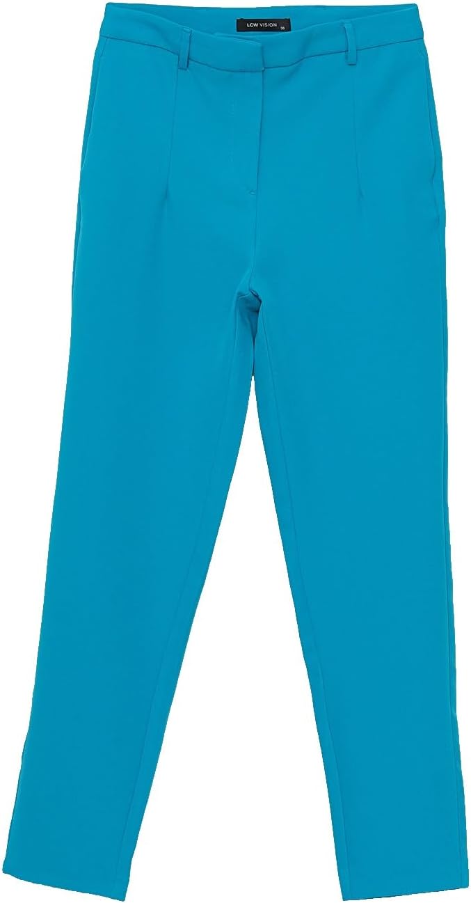 سعر ومواصفات LC WAIKIKI Women'S Extra Slim Fit Ankle Length Trousers 36 Turquoise (B0HKTDL8KN) على Amazon EG
