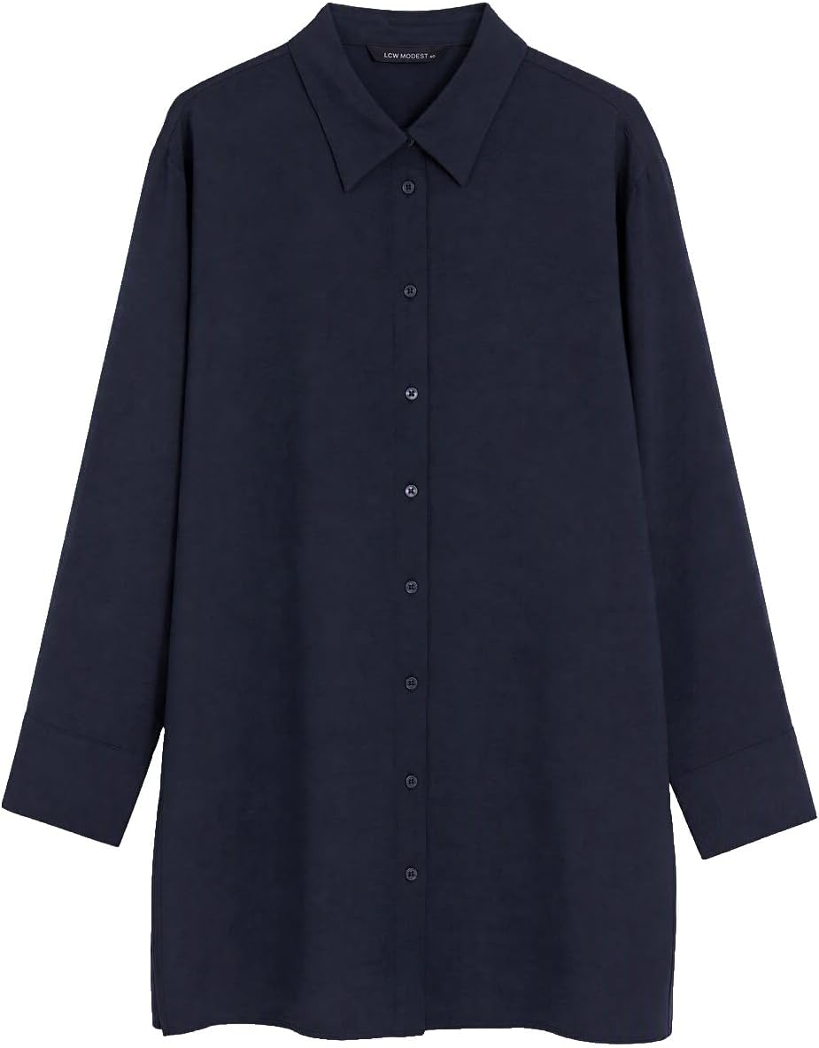 سعر ومواصفات LC WAIKIKI Women'S Shirt Tunic 38 Navy (B0HKTGM7CD) على Amazon EG