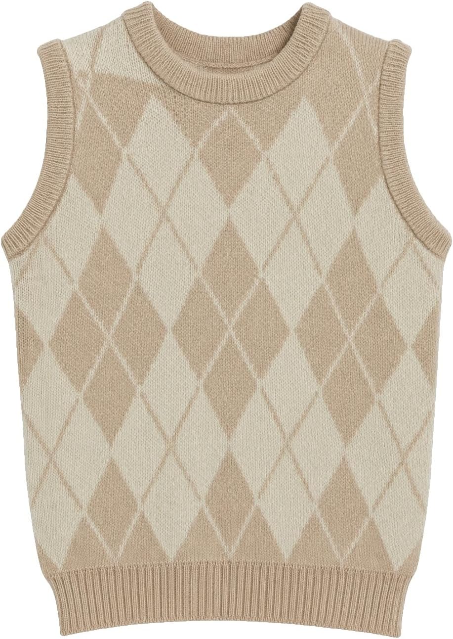 سعر ومواصفات LC WAIKIKI Womens Argyle Patterned Women'S Knitwear Sweater Vest (B0HKSZK79M) على Amazon EG