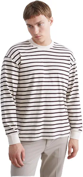 سعر ومواصفات LC واكيكي LC WAIKIKI Man Striped Long Sleeve Men's Sweatshirt (B0GYZQ5RRX) على Amazon EG
