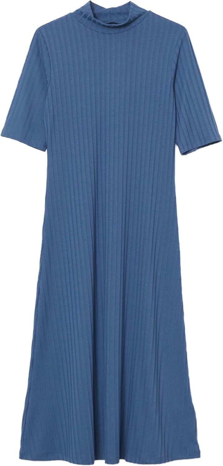 سعر ومواصفات LC واكيكي LC WAIKIKI S5CS17Z8-HFS-1 Classic Ribbed Fabric Funnel Neck Slim Dresses - Women (B0FK3TJCNM) على Amazon EG