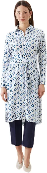 سعر ومواصفات LC واكيكي بلوزة طويلة بتصميم مشجر للنساء (B0GMRFY33S) على Amazon EG