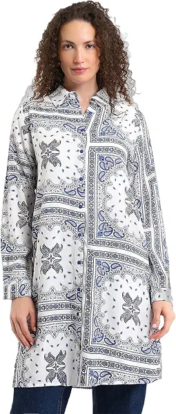 سعر ومواصفات LC واكيكي بلوزة طويلة منقوشة للنساء (B0GMRK3K4K) على Amazon EG