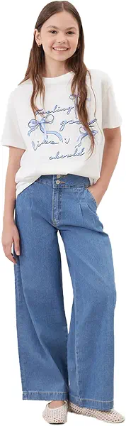 سعر ومواصفات LC واكيكي بنطلون جينز للبنات وايدليج للبنات (B0GY9SK498) على Amazon EG