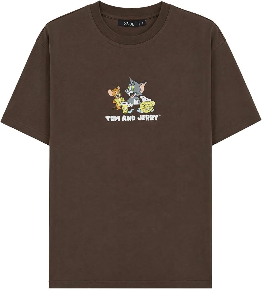 سعر ومواصفات LC واكيكي تي شيرت نسائي مطبوع عليه Tom & Jerry مقاس Xs بني (B0HKT19K1K) على Amazon EG