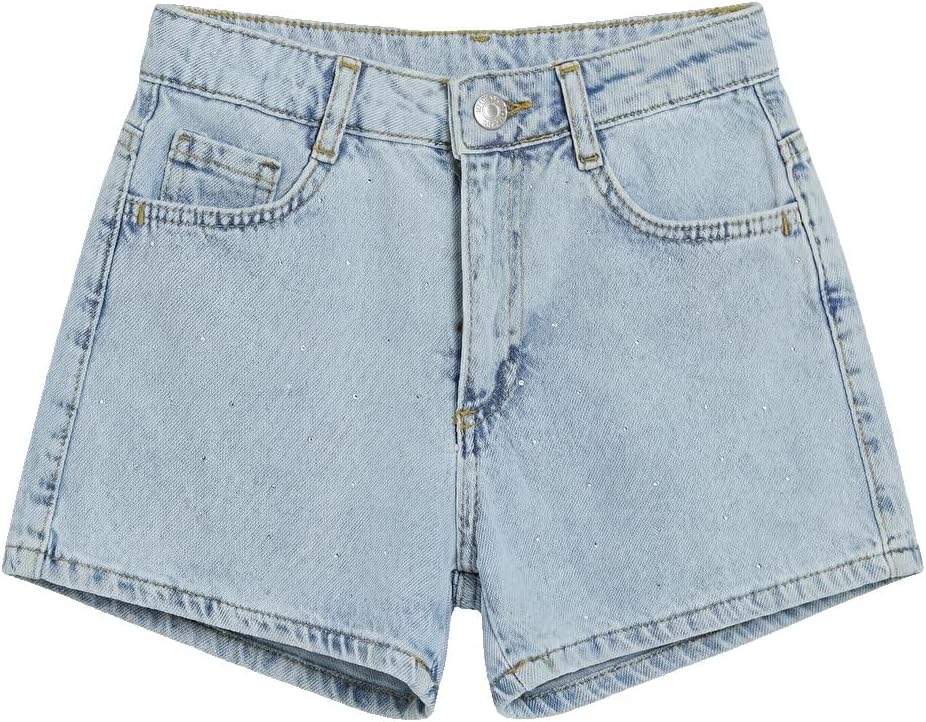 سعر ومواصفات LC واكيكي شورت جينز للبنات من حجر الراين (B0HKTHCKK2) على Amazon EG