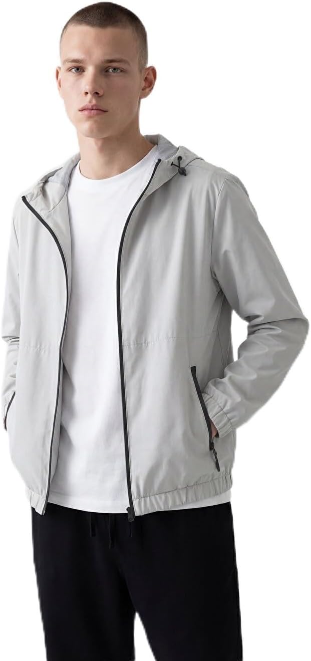 سعر ومواصفات LC واكيكي معطف مطر بغطاء للرأس وقصة عادية للرجال (B0HFPYH951) على Amazon EG