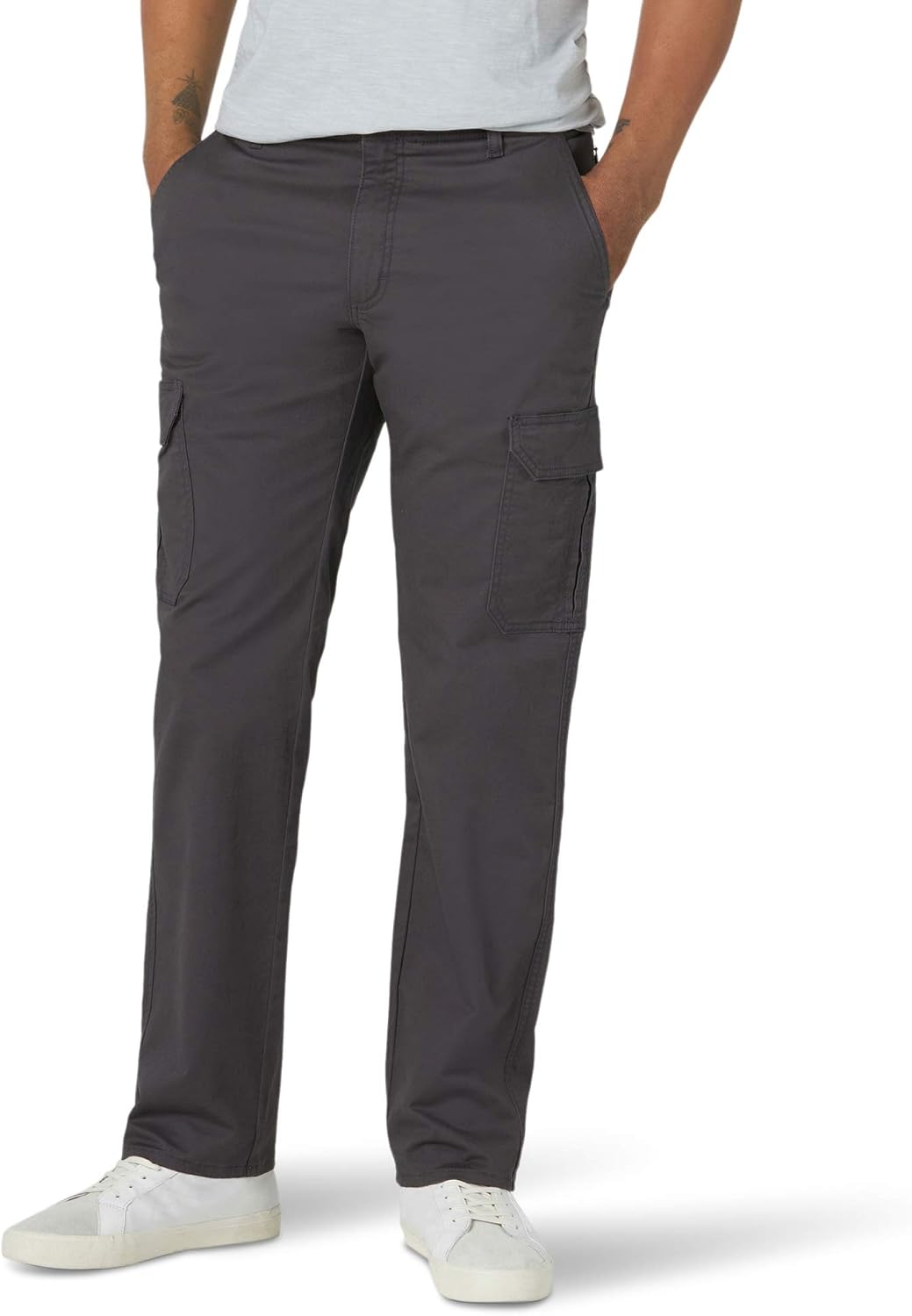 سعر ومواصفات Lee Men's Performance Series Extreme Comfort Twill Straight Fit Cargo Pant, Charcoal, 36W x 29L (B08BW1QRLT) على Amazon EG