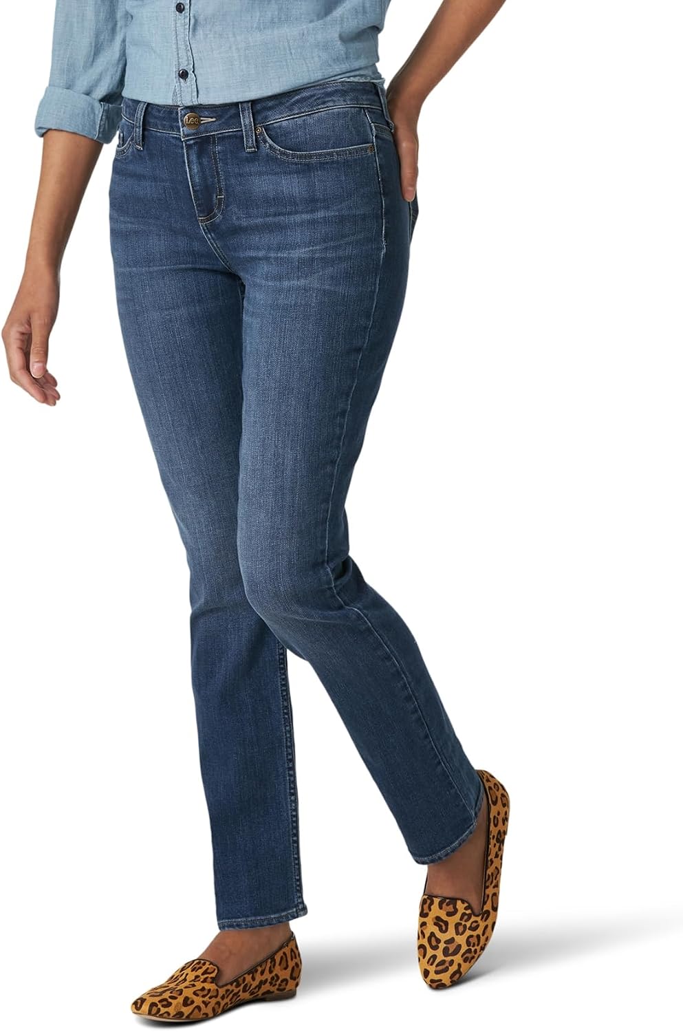 سعر ومواصفات Lee Women's Regular Fit Straight Leg Jean (B089CXJ8ZL) على Amazon EG