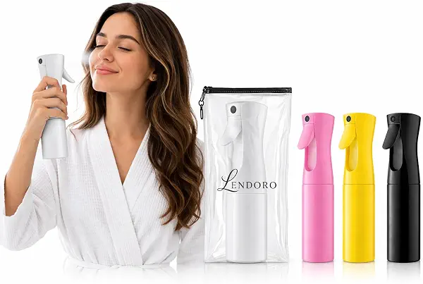 سعر ومواصفات LENDORO زجاجة بخاخ برذاذ متواصل، بلاستيك فارغة قابلة لإعادة التعبئة، رذاذ فائق الدقة لتصفيف الشعر والنباتات والتنظيف والعناية بالبشرة من ليندورو، سعة 200 ملليلتر (ألوان عشوائية) (B0H1HZ5Q2C) على Amazon EG