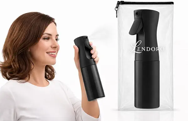 سعر ومواصفات LENDORO زجاجة بخاخ رذاذ مستمر من ليندورو، بلاستيك فارغ قابل لإعادة الملء، رذاذ فائق النعومة، لتصفيف الشعر والنباتات والتنظيف والعناية بالبشرة، 200 مل (أسود) (B0H1HW5RC4) على Amazon EG