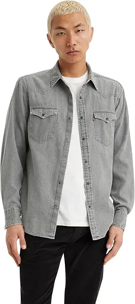 سعر ومواصفات Levi's Mens Classic Standard Fit Western Woven Tops (pack of 1) (B0CYPZQHBF) على Amazon EG