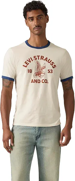 سعر ومواصفات Levi's ليفايس® تي شيرت رينجر جرافيك للرجال (B0GCH24Y9Q) على Amazon EG