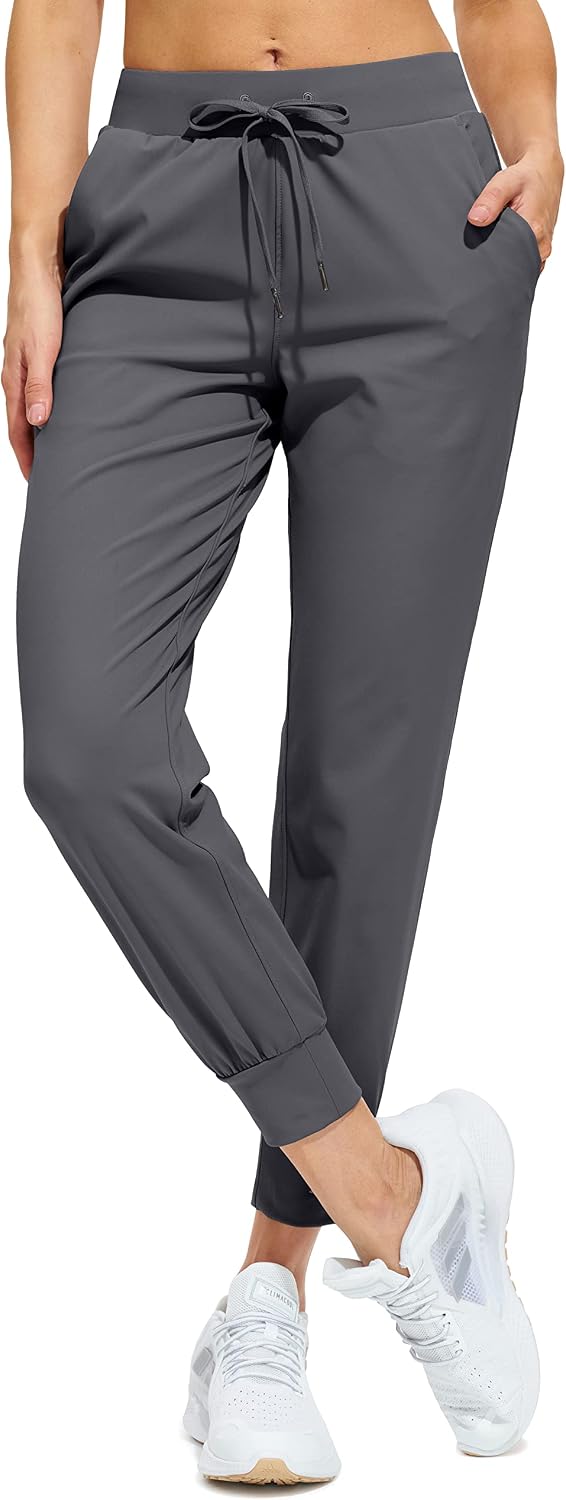 سعر ومواصفات Libin Women's Joggers Pants Lightweight Running Sweatpants with Pockets Drawstring Tapered Casual Gym Stretchy Petite Joggers for Workout,Lounge (B08T6LK16F) على Amazon EG